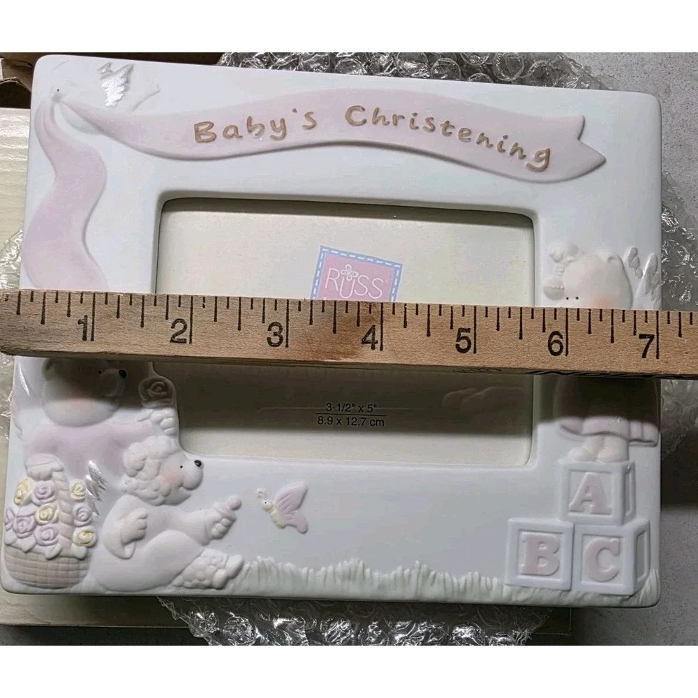Baby's Christening Photo Frame 5
